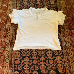 Current Elliott Ruffle Roadie Tee Size 1 (Small)
